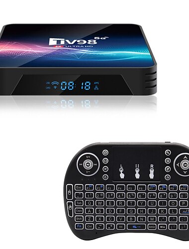  tv98 Android 11.0 TV-Box Quad Core v11 8 GB 16 GB 2,4 g/5 g Dualband-WLAN 4K-Mediaplayer Set-Top-Digitalfernsehen LAN 100 m/1000 m