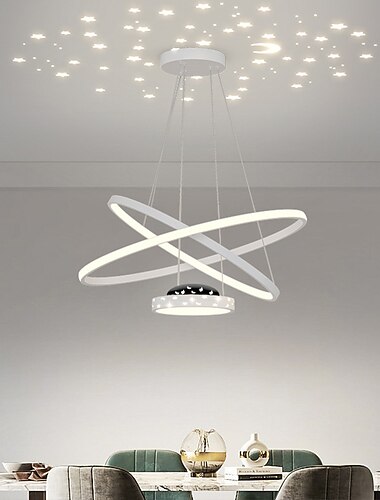  uusi designbaari tähtitaivas ravintolavalaisin moderni yksinkertainen pohjoismainen valo luksusverkko punainen pöytä ja ruokasalin valaisin