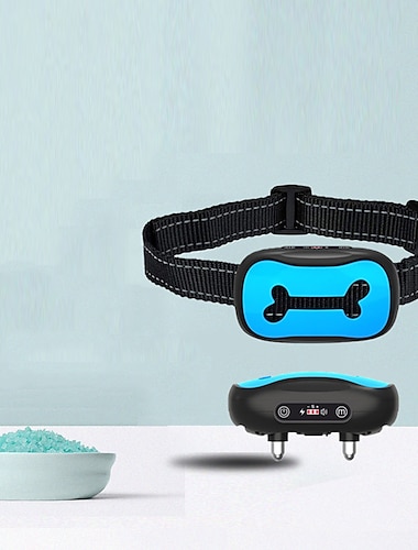  Beliebter Rindenstopper für Haustiere, intelligente Identifikation, Aufladung, wasserdichter Stromschlag, Hundehalsband, Hundetrainingsgerät