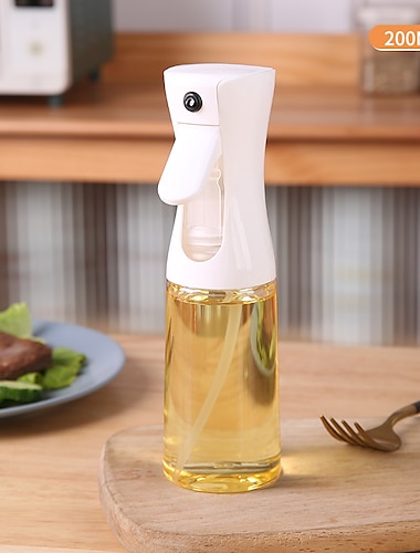  1pc, Baking Oil Sprayer Bottle, Cooking Oil Dispenser, 200ML/300Ml PET Material Oil Sprayer, Air Fryer Spray Bottle,Kitchen Baking Supplies,Canola Oil Sprayer, Salad, Making, Baking, Frying, Grilling,