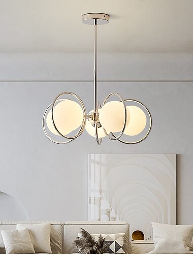  תאורת תליון לד 3/5 אור נברשת זכוכית אור נברשת מודרנית זהב גוף תאורה תליון גוף תאורה כדור וינטג' כדור כדור וינטג' גוף תאורה 110-240v