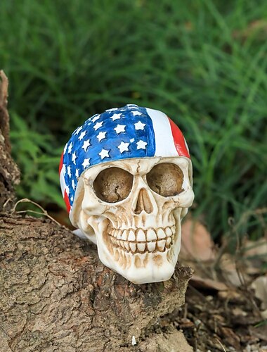  Outdoor Halloween decoration horror ghost head haunted house bar horror atmosphere scene decoration tabletop props resin handicrafts ornaments