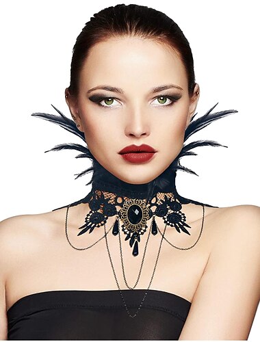  Retro vintage Punk & Gothic Ketting Veren kraag Heks verderfelijk Dames Fantasie Stoompunk Walpurgisnacht Maskerade Feest / Uitgaan Volwassenen Stropdassen