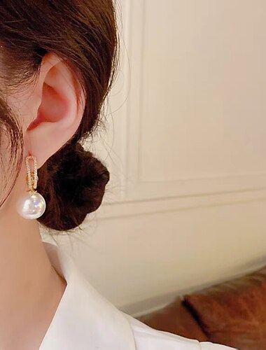  Dame Øredobber Dråpeøreringer Store Øreringer geometriske Hjerte Blomsterform Årgang Stilfull Enkel Luksus Søt øredobber Smykker 1# / 3# / 4# Til Fest Gate Daglig Ferie Festival 1 par