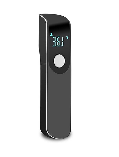  Stirnthermometer für tragbares Hand-LCD-Display, digitales elektronisches Thermometer, Haushalts-Infrarot-Thermometer, hochpräzise, berührungslos