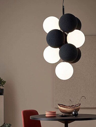  led hanglamp 10-lichts glazen bol kroonluchter licht moderne kroonluchters hanglamp armatuur vintage globe bal plafond inbouw armatuur 110-240v