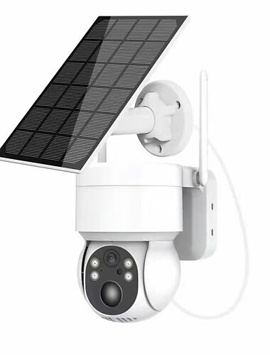  Solarladung, wasserdicht, für den Außenbereich, IP-Sicherheit, Überwachungskamera, kabelloses WLAN, PTZ-Kamera, Speed Dome, CCTV, Vollfarb-Nachtsicht, Bewegungserkennung, integrierte große Batterien,