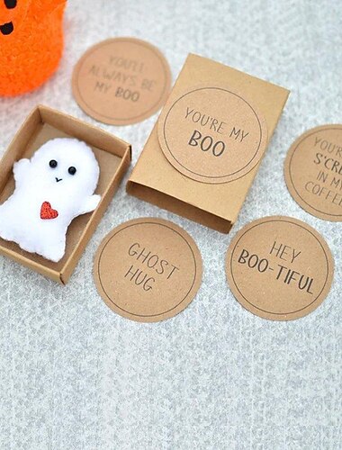  ハロウィン デコレーション ギフト かわいい ゴースト ボックス ハロウィン デコレーション ギフト 友人への愛の贈り物、ロマンチックなかわいいゴーストを彼に彼女に |あなたは私のブーカードです