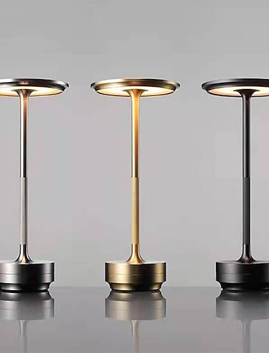  11" bezprzewodowa lampa stołowa LED 40 diod LED retro restauracja/bar lampka nocna akumulator 3000 mAh ściemnianie na poziomie 3 kolorów