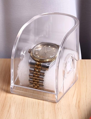  1 szt. Przezroczysty pojemnik na kurz do zegarków, pudełko do przechowywania zegarków 2,36*3,54*2,95"/6*9*7,5 cm