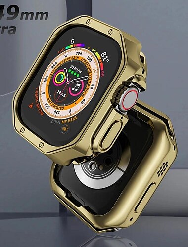  Horlogekast Compatibel met: Apple Watch Ultra 49mm / Series 8 7 41mm 45mm / Series 6 5 4 SE 40mm 44mm Krasbestendig Bumper volledige dekking Rondom beschermend TPU Horloge Deksel