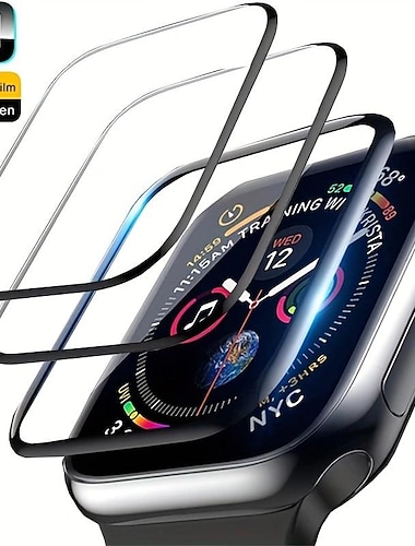  [Paquet de 2] Suivre Protection Ecran Compatible avec Apple Watch Ultra 49mm Series 8 7 41mm 45mm Series 6 5 4 SE 40mm 44mm Series 3 2 1 38mm 42mm Couverture maximale Sensible au toucher Sans Bulle