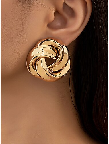  Mujer Pendientes Moda Exterior Geometría Arete