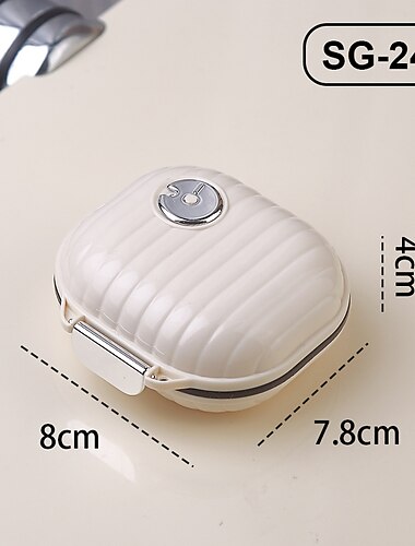  1 τμχ φορητό κουτί χαπιών ταξίδι επτά ημερών Χάπια υποσυσκευασίας 7 πλέγματος σφραγισμένο κουτί αποθήκευσης οργάνωση χαπιών