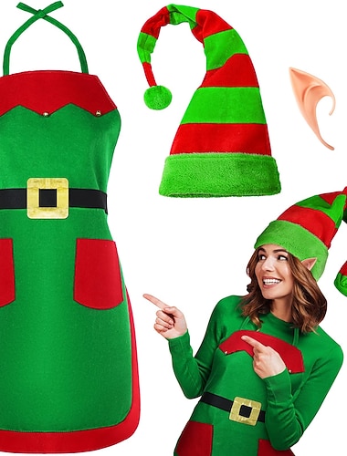 Elf Cosplay-Zubehör Damen Erwachsene Weihnachten Karneval Neujahr Heiligabend Party & Abend   Elf Cosplay-Zubehör Damen Erwachsene Weihnachten Karneval Neujahr Heiligabend Party & Abend