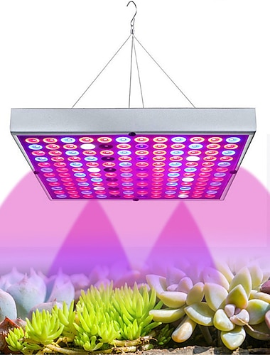  Panel de luz LED de espectro completo para cultivo: luz roja, azul, blanca, IR, UV y negra para plantas de interior e hidroponía