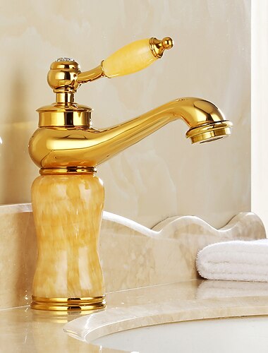  Kylpyhuoneen pesuallas hana - Laajallle ulottuva Galvanoitu Integroitu Yksi kahva yksi reikäBath Taps