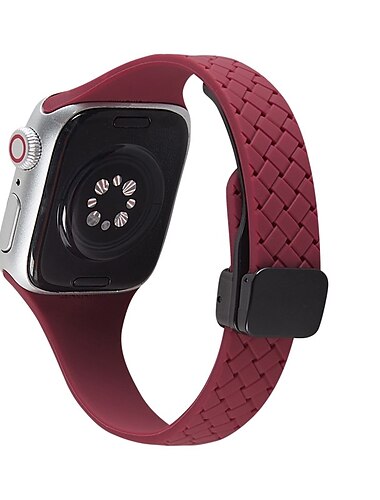  רצועת ספורט מותאם ל רצועת השעון של Apple Watch 38 מ"מ 40 מ"מ 41 מ"מ 42 מ"מ 44 מ"מ 45 מ"מ 49 מ"מ אלסטי מחוספס סוגר מגנטי סיליקוןריצה רצועת שעון חלופית ל iwatch Ultra 2 Series 9 8 7 SE 6 5 4 3 2 1