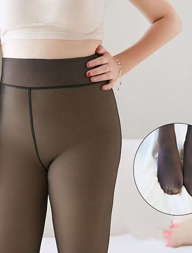  Strumpfhose für Damen, Partygeschenk, Alltag, einfarbig, Acrylfasern, lässig, warm, elastisch, Beinformung, 1 Paar