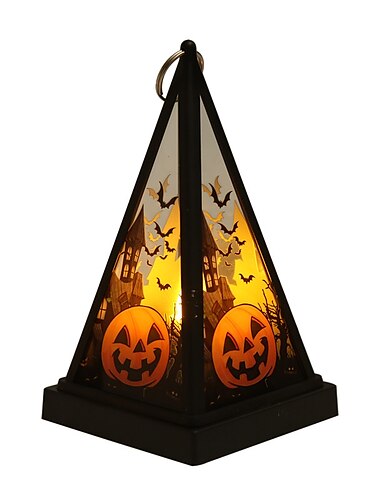  Halloween-Dekoration, LED-Kerzen, Licht, Vintage-Hexe, Schloss, Kürbisgeist, hängende LED-Laterne, Haloween-Partyzubehör