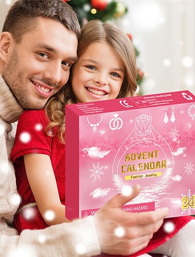  odpočítávání festival blind box festival šperků sada šperků blind box prsten náhrdelník náušnice festival 24dílná sada pro vánoční dárky