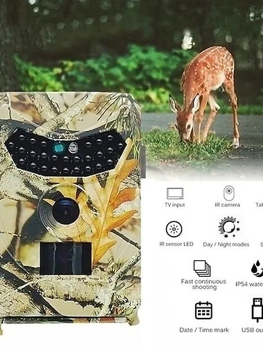  2023 uppgraderad version ny vild kamera fotofällor 12mp 1080p rörelseutlöst jakt vildkamerafälla ip66 vattentät utomhus nattseende spårkamera