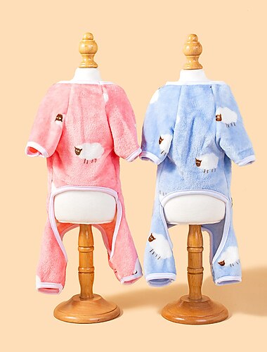  Honden Katten Pyjama Modieus Casual Winter waterdicht Ademend Zacht Wasbaar Comfortabel Casual / Dagelijks Hondenkleding for Bichon Frise pomeranian kleine huisdieren Vlinder Small