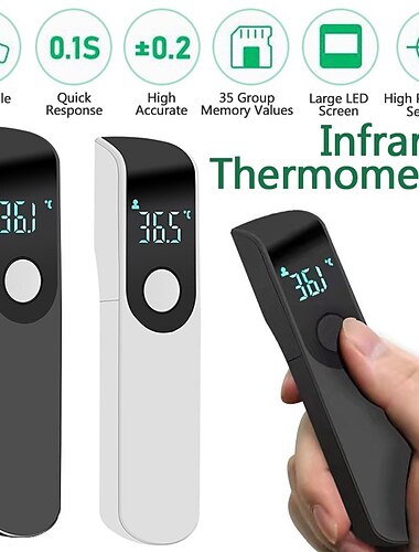  Forehead Thermometer for Portable Handheld LCD Display Digital Electronic Thermometer Household Infrared Thermometer High Accurate Non-contact