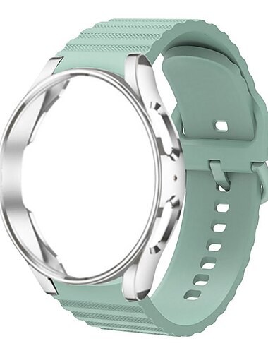  Uhrenarmband für Samsung Galaxy Watch 6/5/4  40/44mm Watch 5 Pro 45mm Watch 4 Classic 42/46mm Watch 6 Classic 43/47mm Silikon Ersatz Gurt Stoßresistent Sportarmband Armband