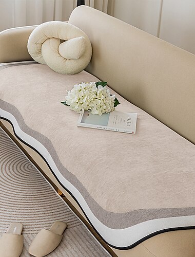  Housse de serviette de canapé, tapis de siège de canapé, housse de canapé sectionnelle, protection de meubles lavable, housses de canapé antidérapantes pour chiens, chats et enfants (vendus non par