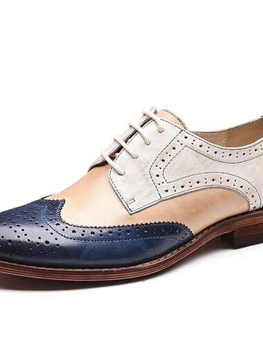  Herren-Oxford-Schuhe im Vintage-Stil im Brogue-Stil – dreifarbiges Kunstleder in Schwarz, Rot und Gelb mit klassischer Flügelkappe, perfekt für formelle oder Retro-Events
