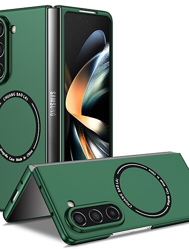  telefon Etui Til Samsung Galaxy Z-foldning 7 Z Fold 6 Z Fold 5 Z Fold 4 Z Fold 3 Bagcover Med Magsafe Understøtter trådløs opladning Stødsikker PC