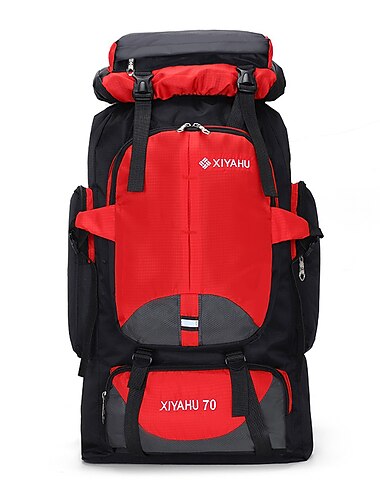  Herren Rucksack Funktionsrucksack Taktischer Rucksack Outdoor Campen und Wandern Reisen Farbblock Oxford Stoff Hohe Kapazität Wasserdicht Atmungsaktiv Reißverschluss 202 schwarz 201 dunkelblau 202