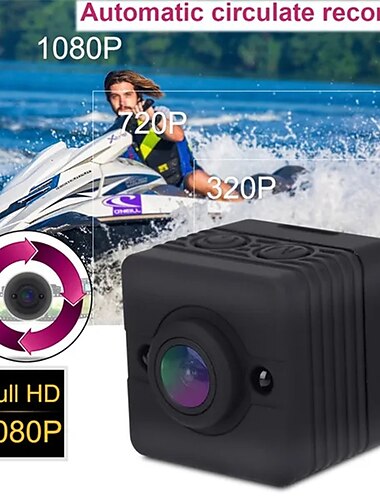  1080p HD tragbarer, wasserdichter Mini-Infrarot-Actionkamera-Camcorder für die Heimsicherheit und Outdoor-Sportaufzeichnung