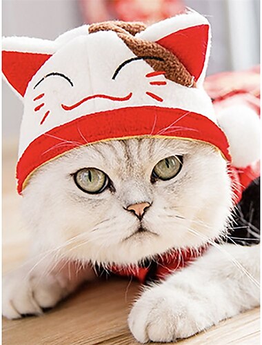  Hunde Katzen Hunde-Halstuch & Hunde-Hut Party Lustig Winter Atmungsaktiv Weich Waschbar Komfortabel Party Halloween Casual Festival Hundebekleidung for Bichon Frise Spitz kleines Haustier