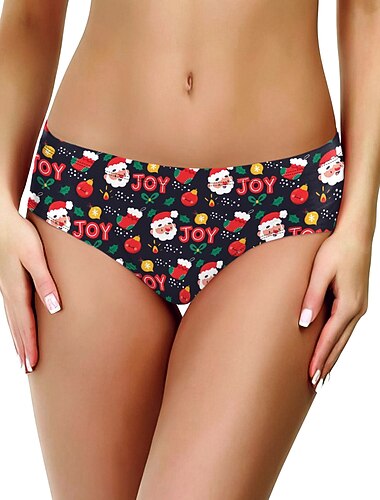  père Noël Mrs.Claus Cadeaux de noël Sous-Vêtements Culottes et sous-vêtements Femmes Noël Fête costumée Adulte Noël Carnaval Mascarade Noël Soirée