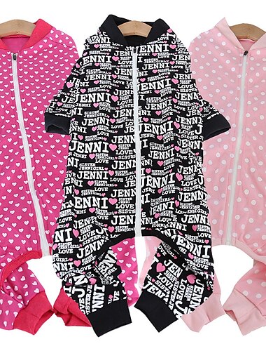  Honden Katten Jumpsuits Modieus leuke Style Winter Zacht Wasbaar Comfortabel Voor Binnen Casual / Dagelijks Hondenkleding for Schor Labrador Alaska malamute golden retriever Border Collie