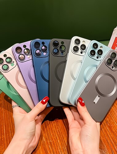  τηλέφωνο tok Για Apple iPhone 16 iPhone 15 Pro Max Plus iPhone 14 Pro Max Plus iPhone 13 12 11 Pro Max Με Magsafe Προστατευτικό φακού κάμερας Υποστήριξη ασύρματης φόρτισης Matte Frosted Συμπαγές Χρώμα