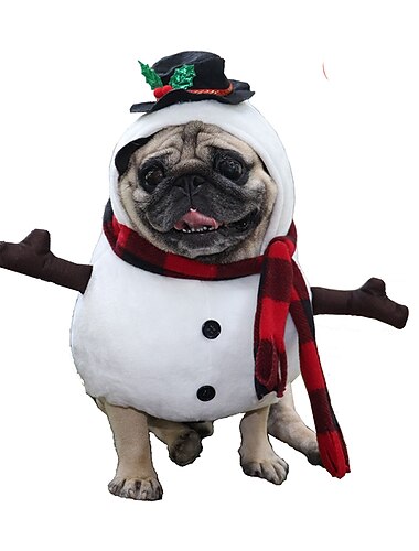  Hunde Katzen Kostüme Weihnachtsoutfit Modisch Kuschelig Winter Warm Weich Waschbar Komfortabel Weihnachten Outdoor Casual Festival Hundebekleidung for Bichon Frise Pudel Spitz kleines Haustier