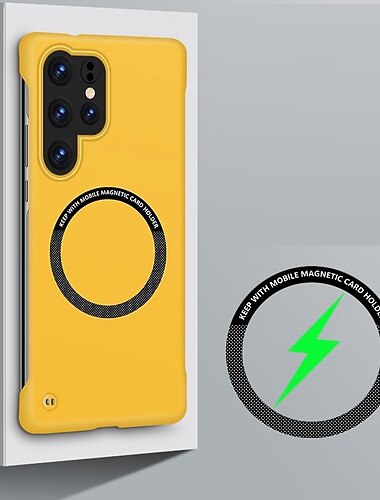  telefono Custodia Per Samsung Galaxy S26 Ultra Plus S24 S23 S22 S21 FE S21 Ultra Plus Copertura Posteriore Con Magsafe Supporta la Ricarica Wireless Opaco Satinato Resistente agli urti Tinta unica