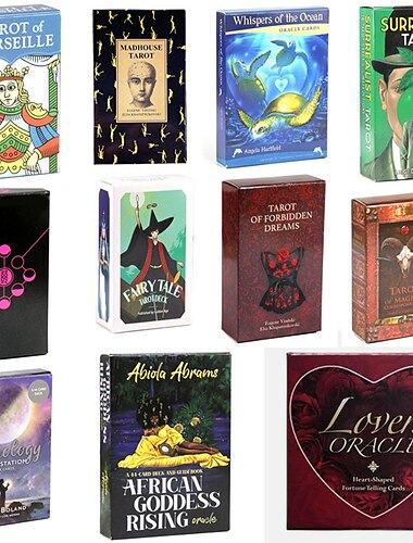  cartas de tarot cartas de tarot inglés oráculo cartas juego de mesa cartas la marsella