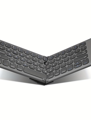  Clavier pliant sans fil bt, ordinateur de bureau, silencieux, ultra-mince, portable, trois systèmes, commutation gratuite, charge type-c