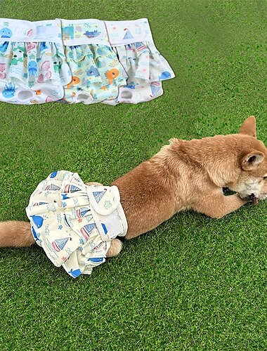  Psy Koty Fizjologiczne spodnie menstruacyjne dla psów Moda Codzienny Oddychający Miękka Zmywalny Wygodny Łóżko Codzienne Ubranka dla psów for Szpic miniaturowy szczeniaków i młodych kotów Motyl Small