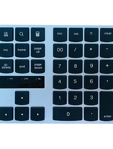  USB 2,4 g kabellose numerische Tastatur, 35 Tasten, integrierter wiederaufladbarer Akku, Typ-C-Ladeschnittstelle, Büro, Finanzbuchhaltung, numerische Tastatur