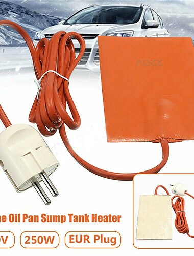  Car Engine Oil Pan Sump Tank Heater Pad 250W Silicone oil heating Pad Engine Oil Tank Wear Protect With EU US UK Plug 110-220V