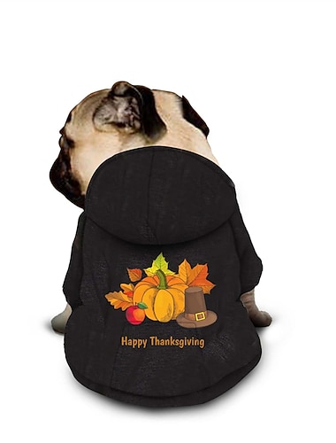  День благодарения собака кошка сумка для домашних животных толстовка с рисунком модная повседневная уличная повседневная повседневная одежда для собак одежда для щенков наряды для собак