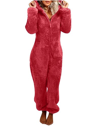  Oso de peluche Vestimenta Nocturna Pijamas de navidad Pijamas de una pieza Mujer Mascarada traje de cosplay Adulto Fiesta Ropa de casa Pijama Mono