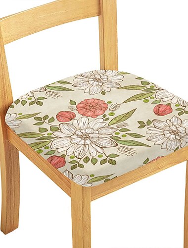  Funda para silla de comedor, funda elástica para asiento de silla, gamuza, repelente al agua, suave, liso, color sólido, duradero, lavable, protector de muebles para comedor, fiesta
