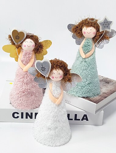  jul ängel träd topper dekorationer minnes dekorationer nummer hänge mini dekor julgran prydnader jul träd topper julgran ängel jul trädkrona statyett