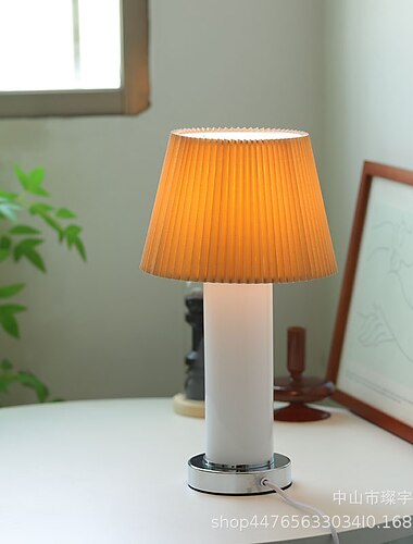  tafellamp met stoffen kap glas woonkamer slaapkamer, nachtkastje lamp 110-240v